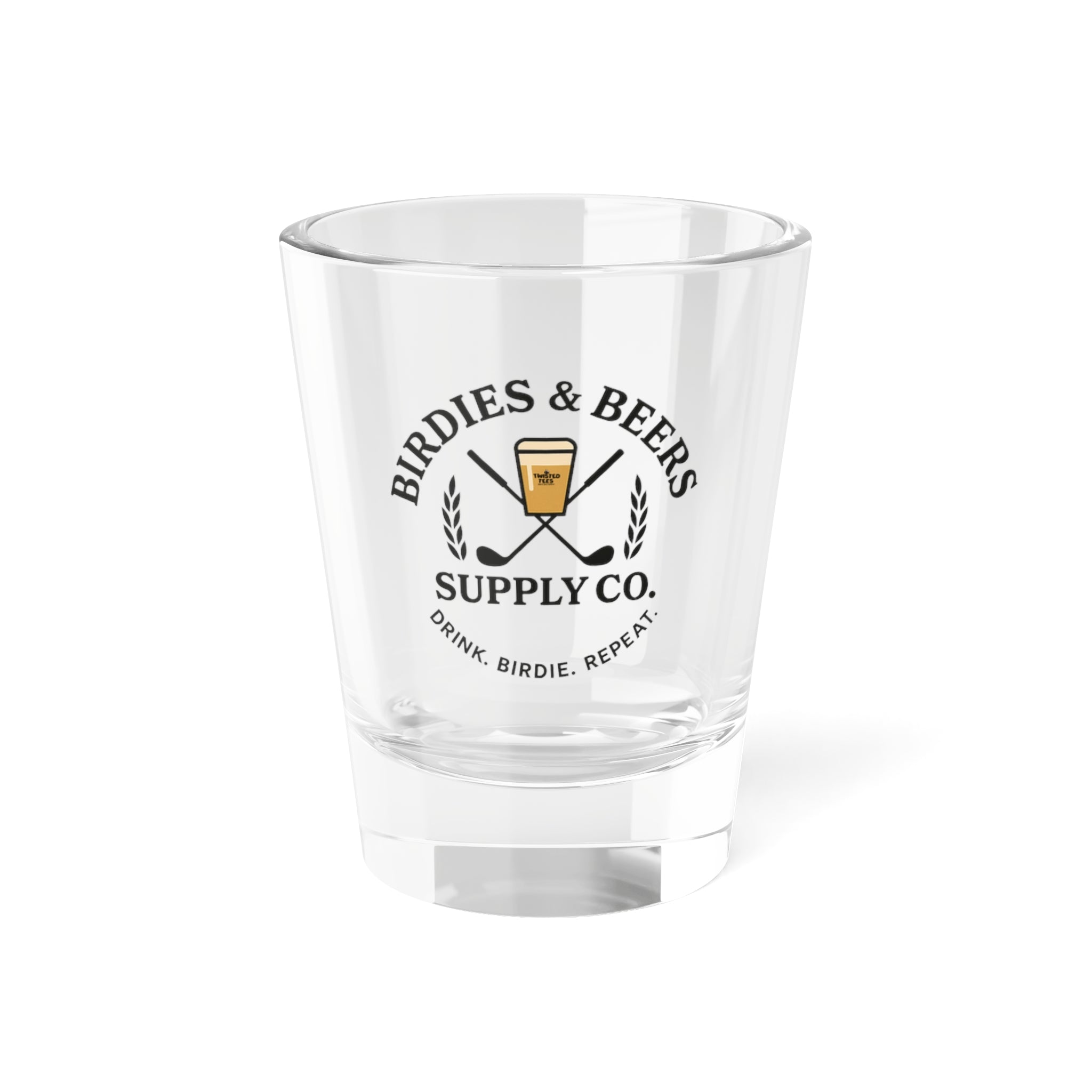 Birdies and Beers Shot Glass