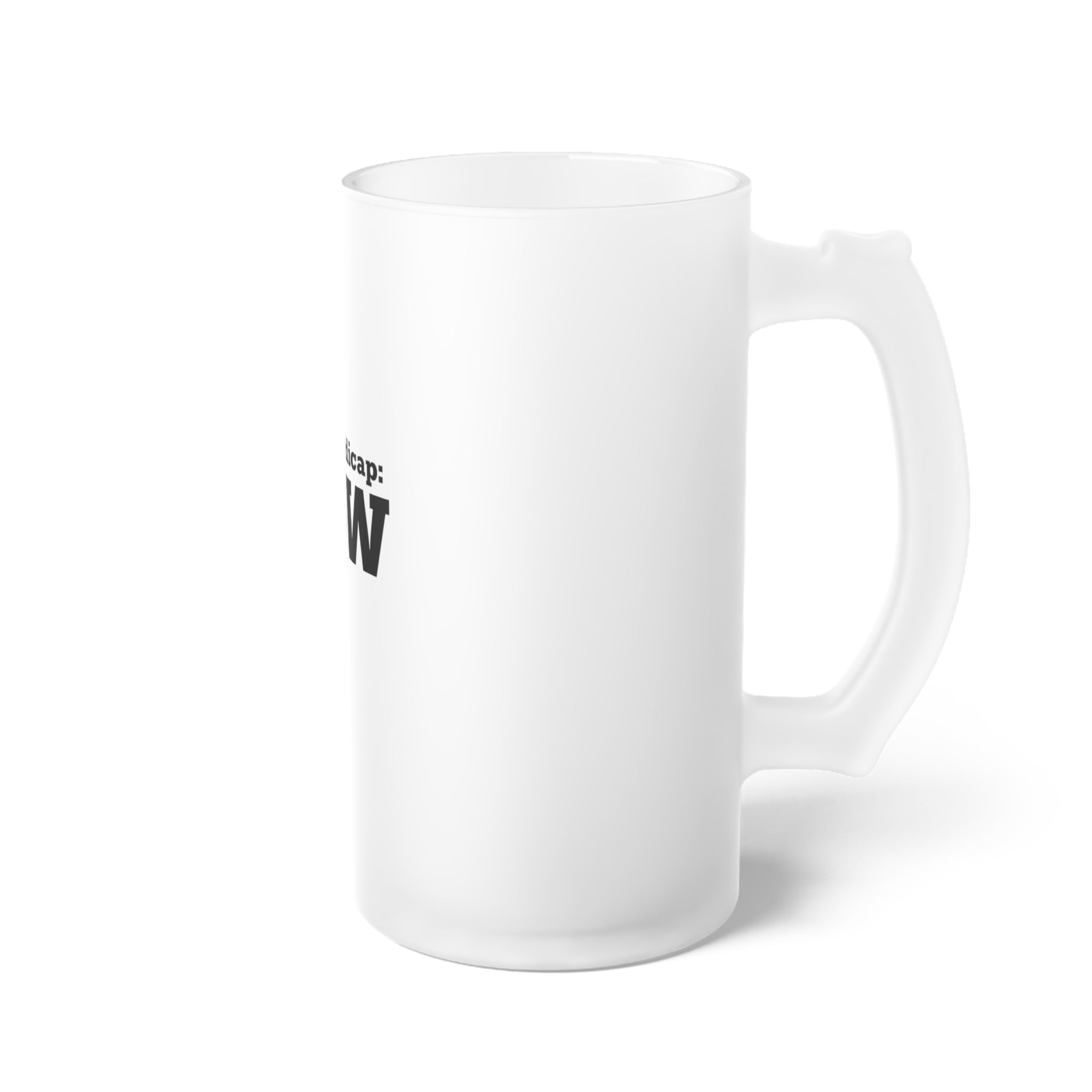 Beer Handicap Low Frosted Glass Beer Mug
