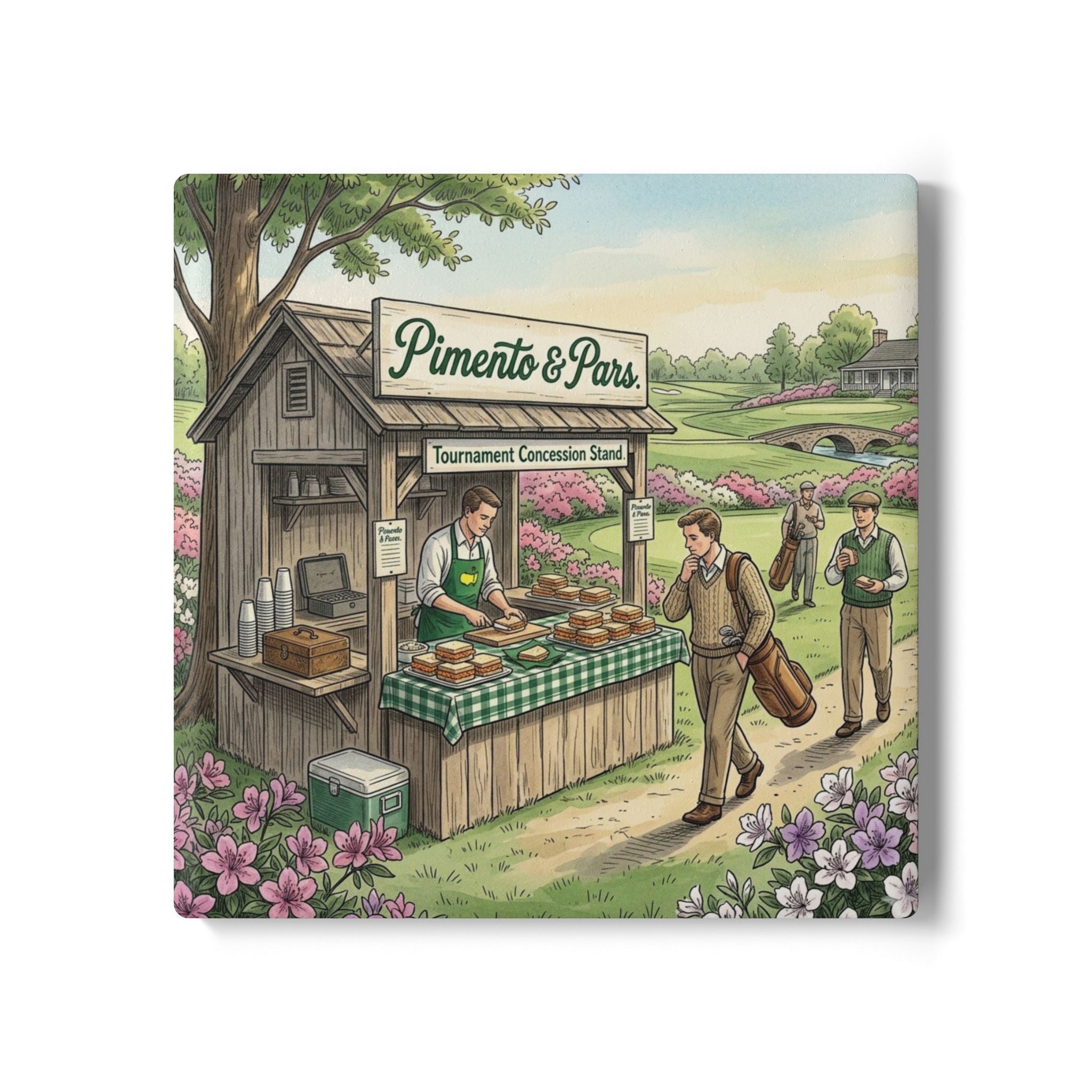 Pimento and Pars Concession Ceramic Coaster