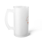 Tennessee Silhouette Frosted Glass Beer Mug