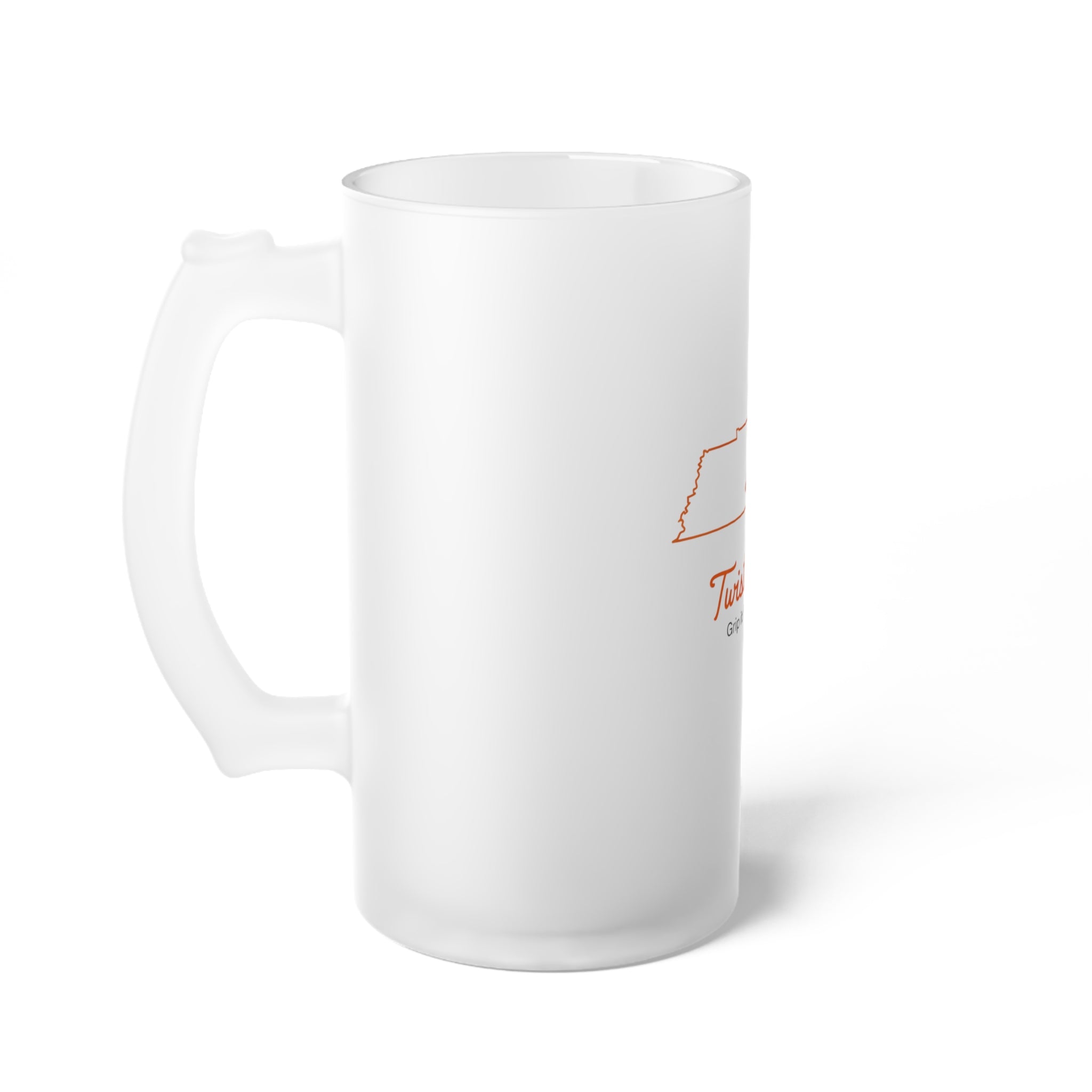 Tennessee Silhouette Frosted Glass Beer Mug