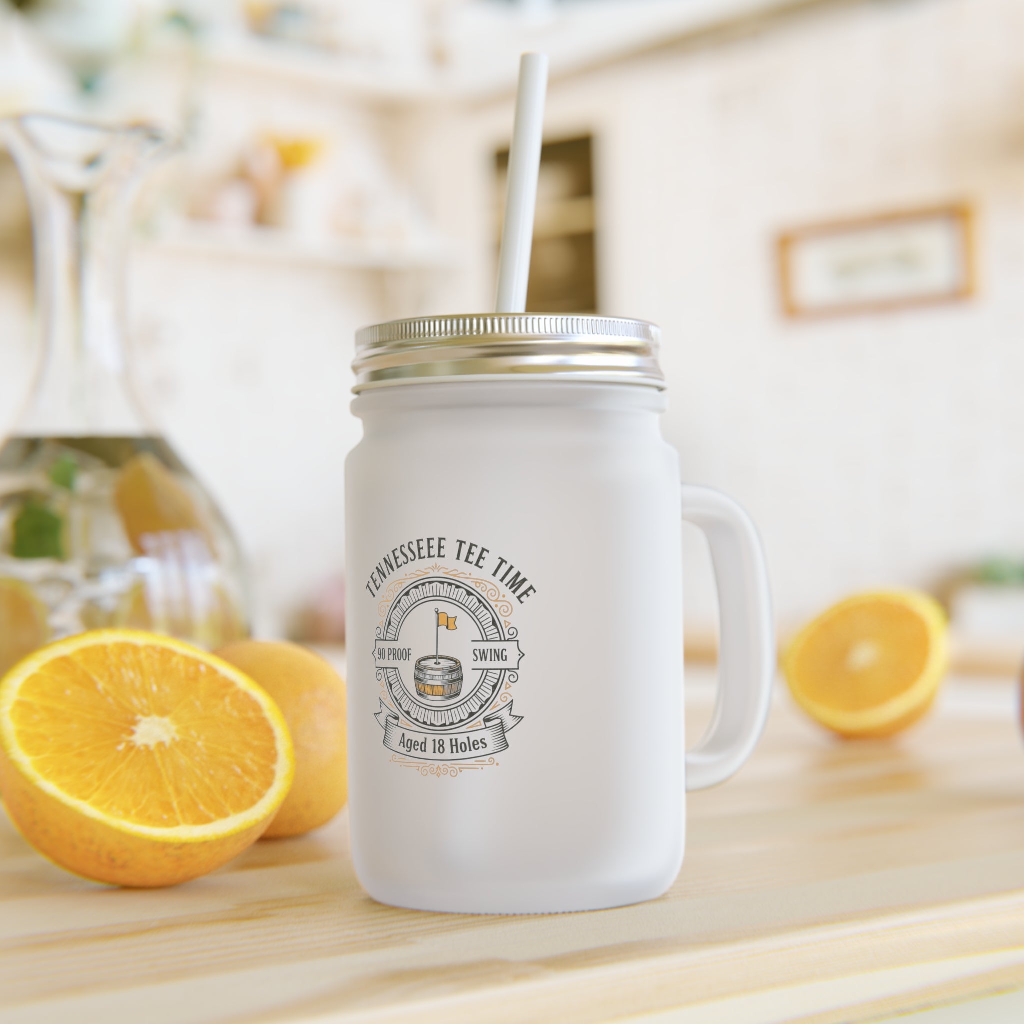 Tennessee Tee Time Mason Jar