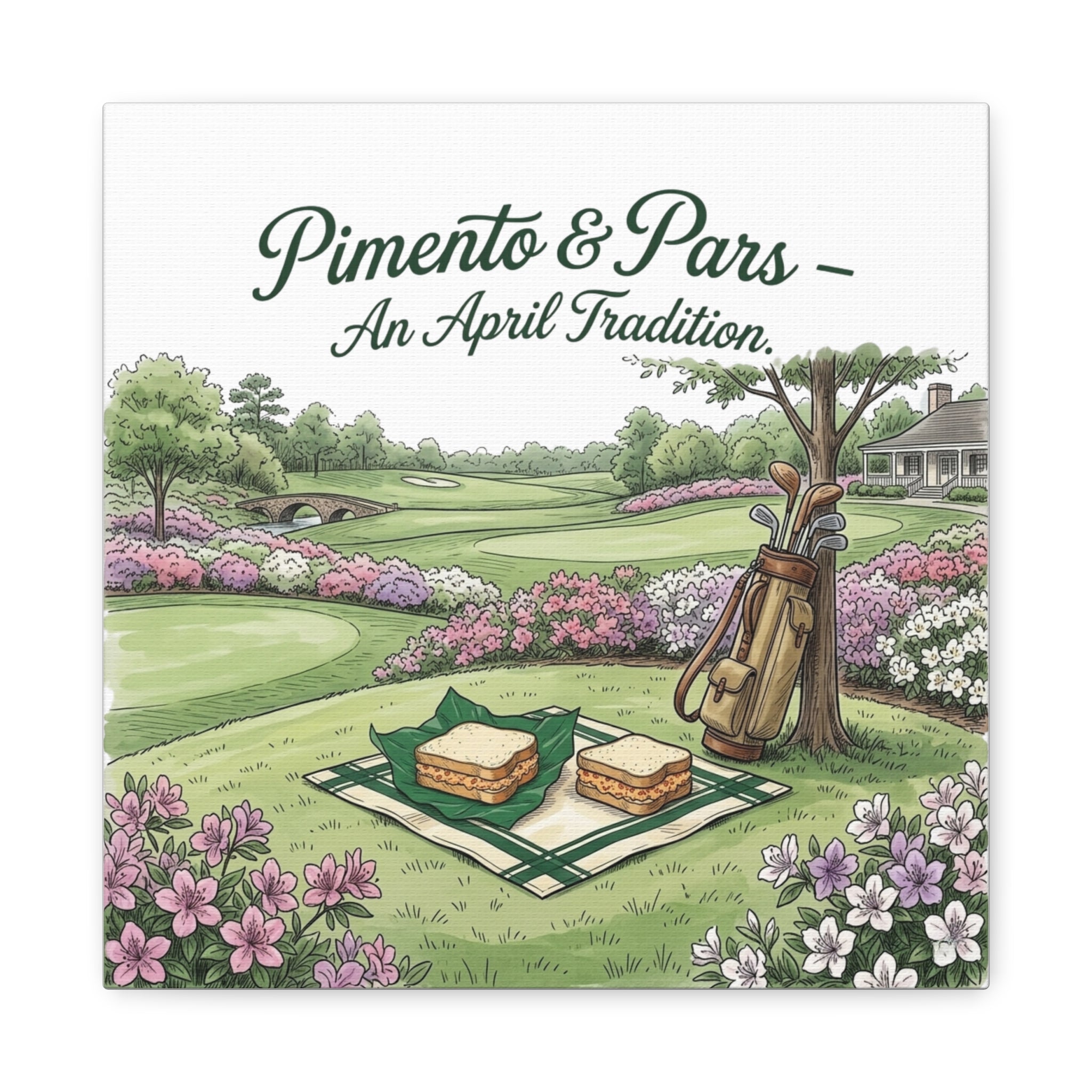 Pimento and Pars Picnic Canvas
