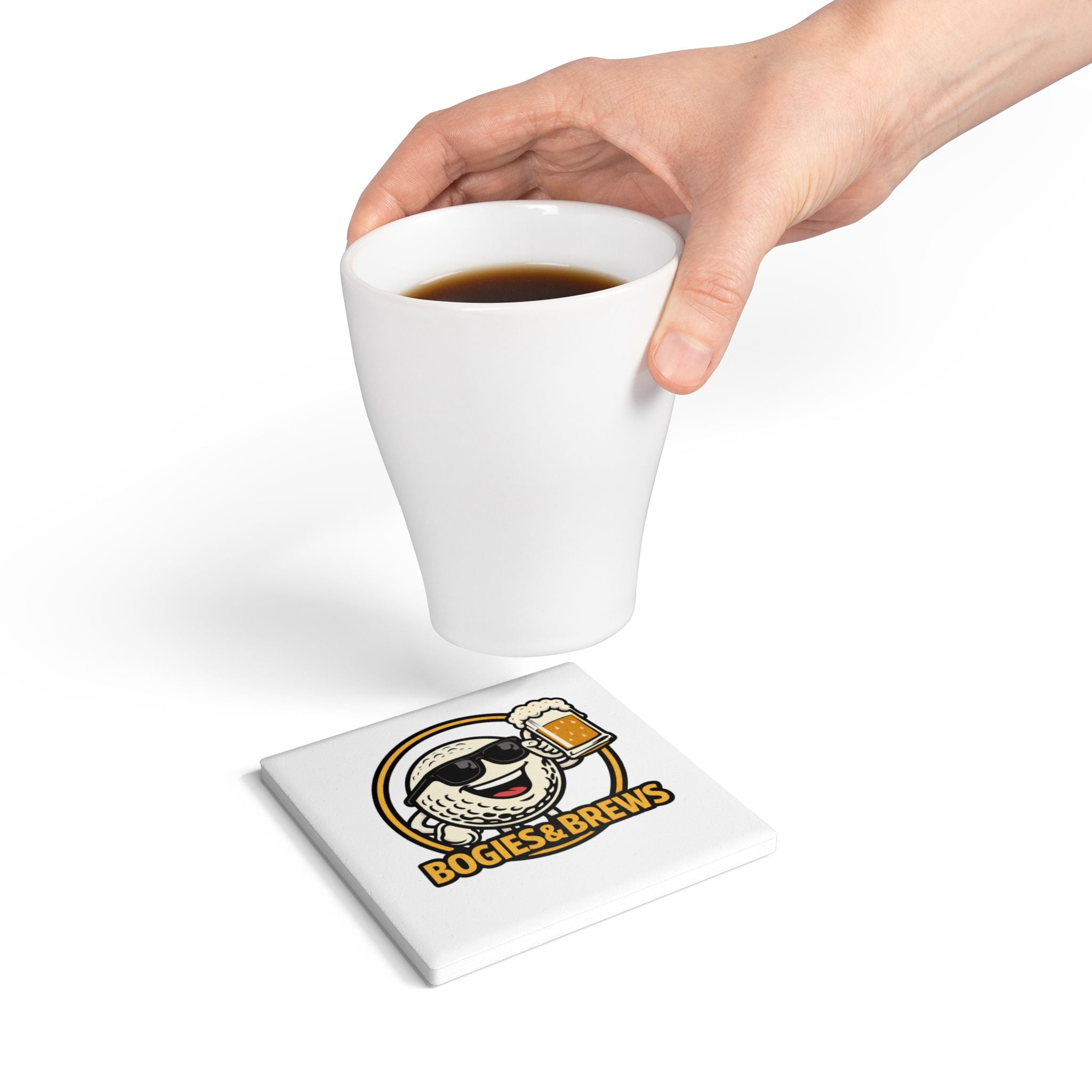 Bogies & Brews Ceramic Coaster