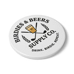 Birdies and Beers Ceramic Coaster