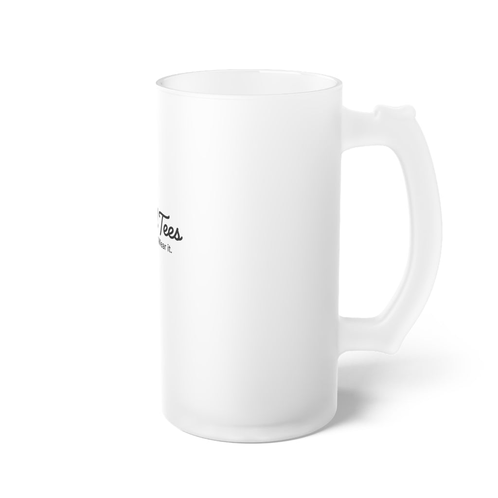 Twisted Tees Country Club Logo Frosted Glass Beer Mug