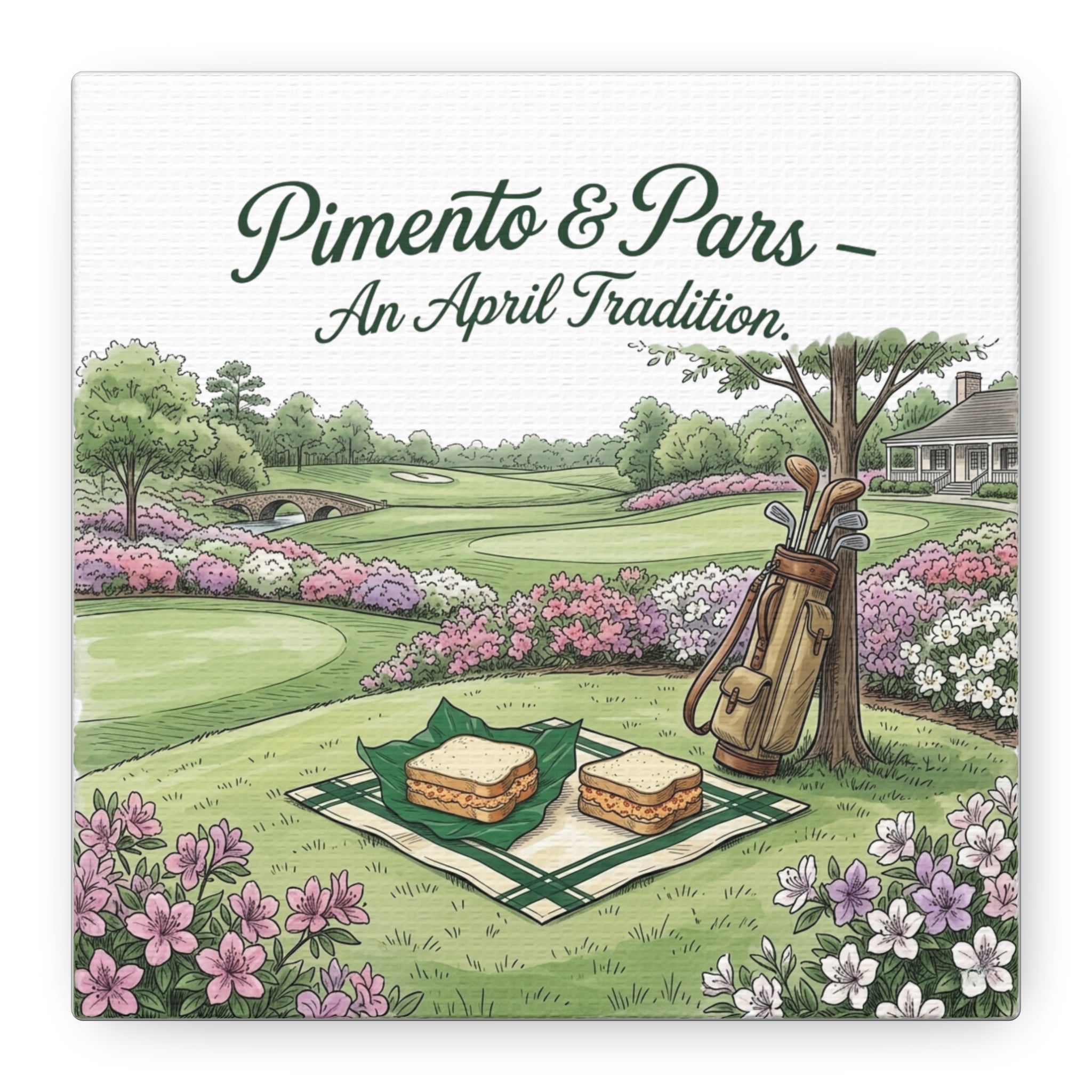 Pimento and Pars Picnic Canvas