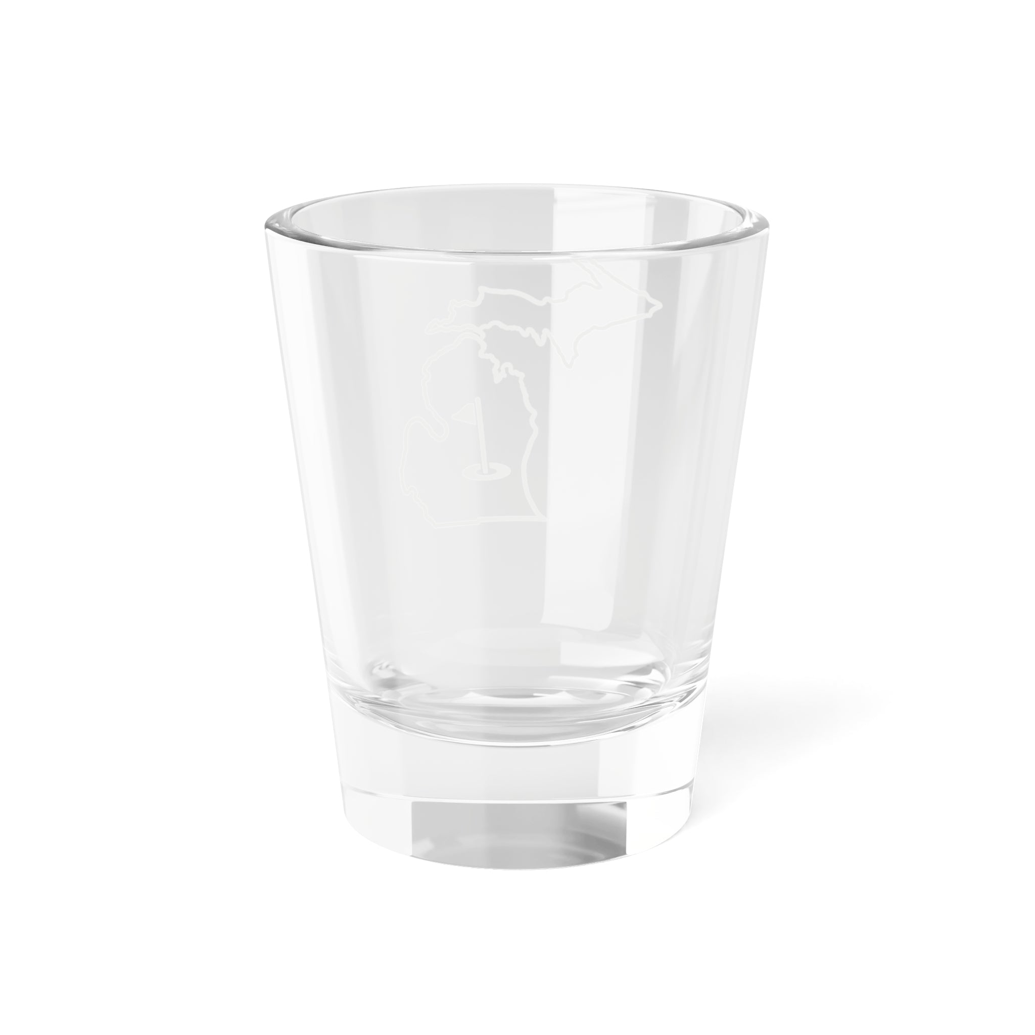 Michigan Black Silhouette Shot Glass