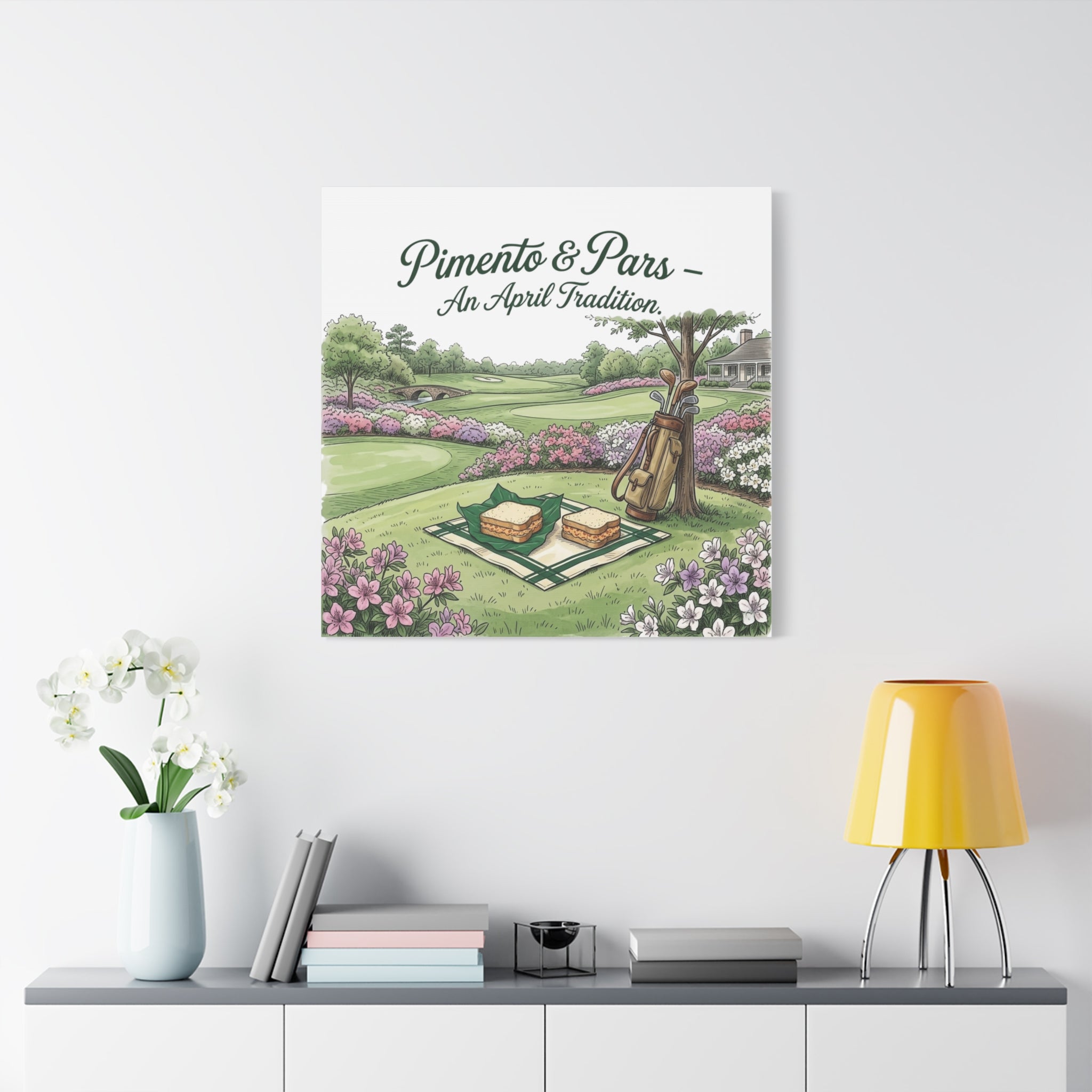 Pimento and Pars Picnic Canvas