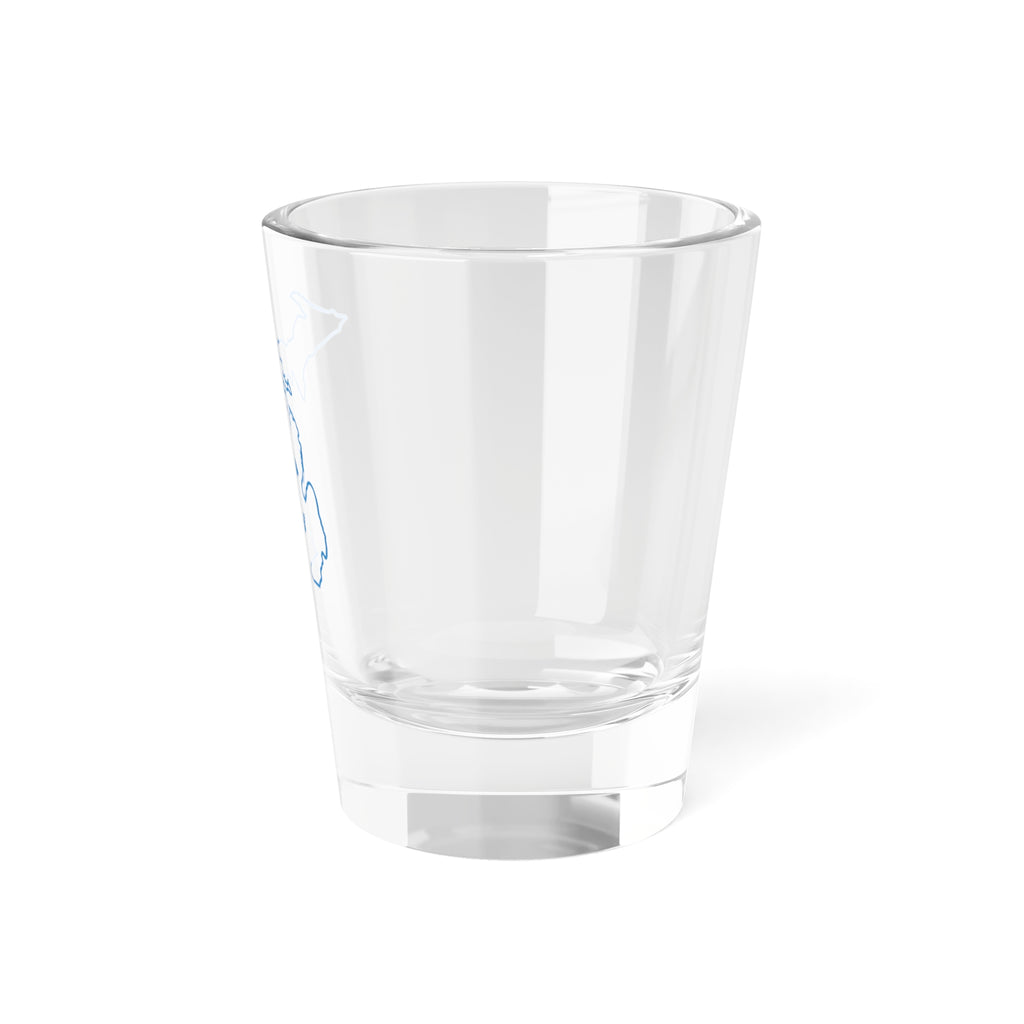Michigan Blue Silhouette Shot Glass