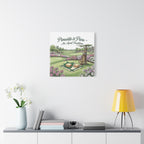 Pimento and Pars Picnic Canvas