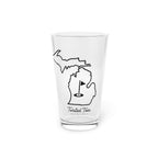 Michigan Black Silhouette 16oz