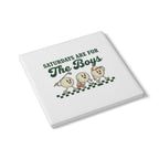 Saturdays are for the Boys Ceramic Coaster