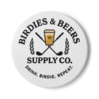 Birdies and Beers Ceramic Coaster
