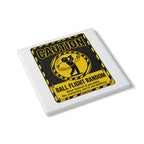 Caution Ball Flight Random Ceramic Coaster