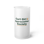 Cart Girl Society Frosted Glass Beer Mug