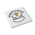 Birdies and Beers Ceramic Coaster