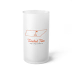 Tennessee Silhouette Frosted Glass Beer Mug