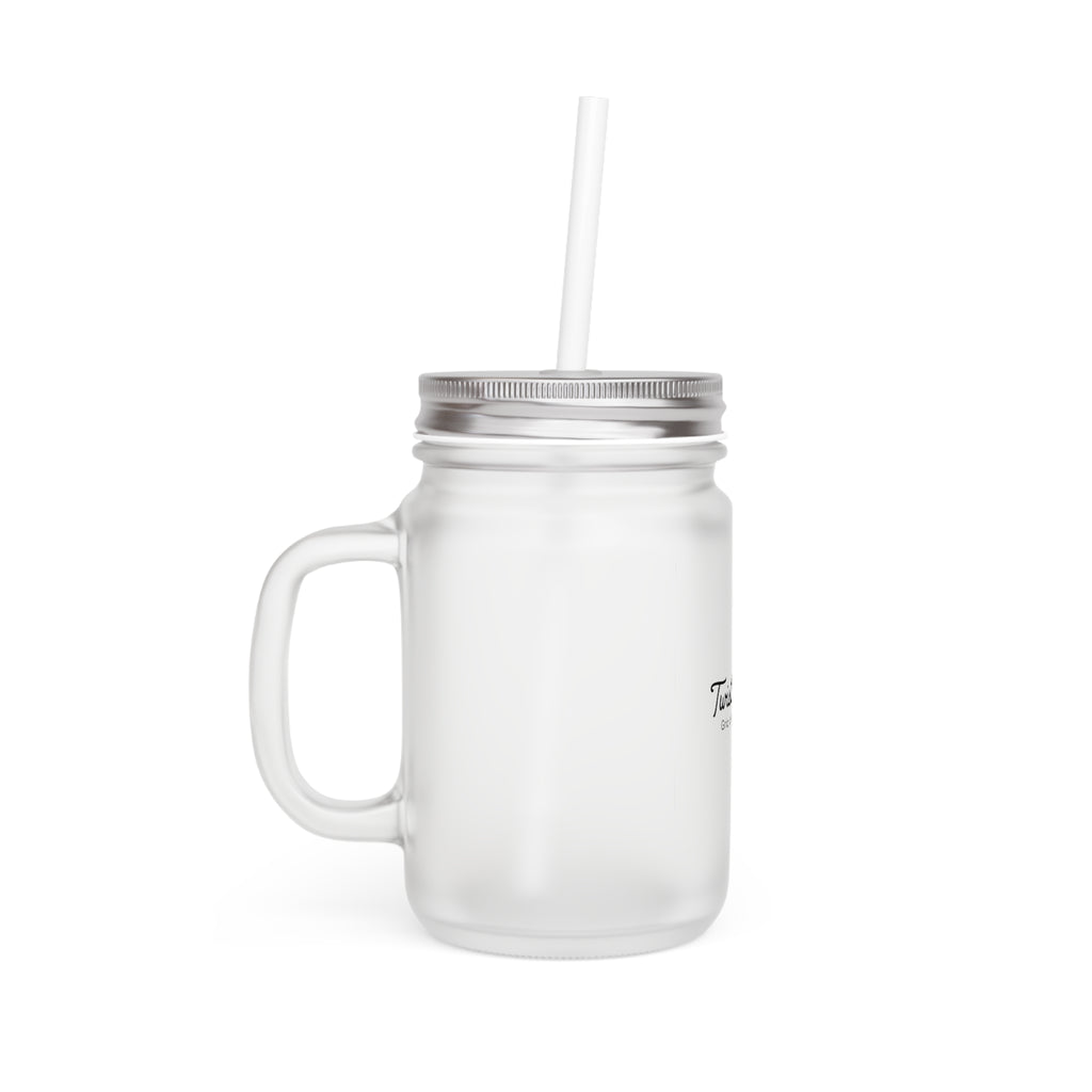 Twisted Tees Country Club Logo Mason Jar