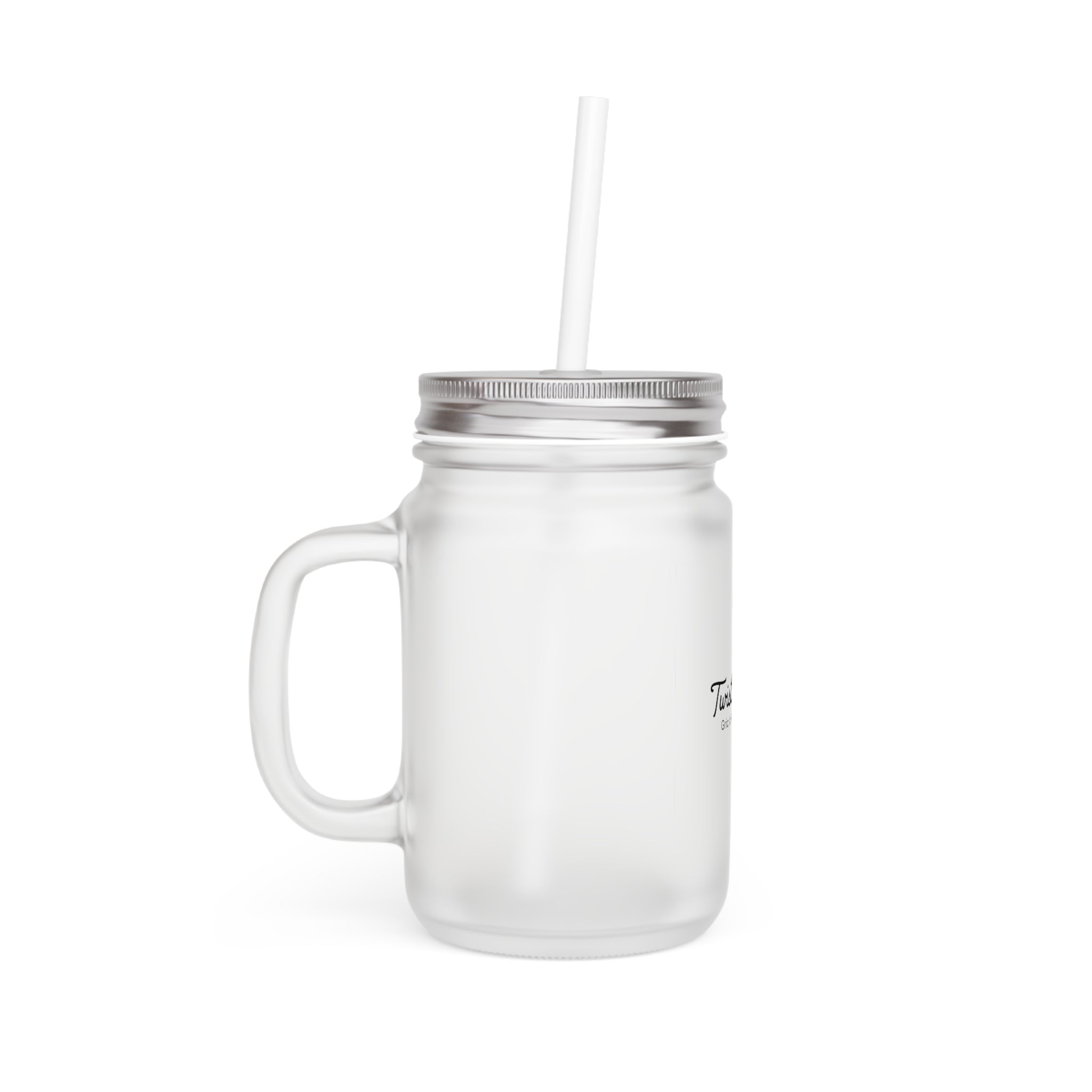Twisted Tees Country Club Logo Mason Jar