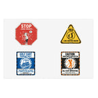 Golf Construction Die Cut Stickers