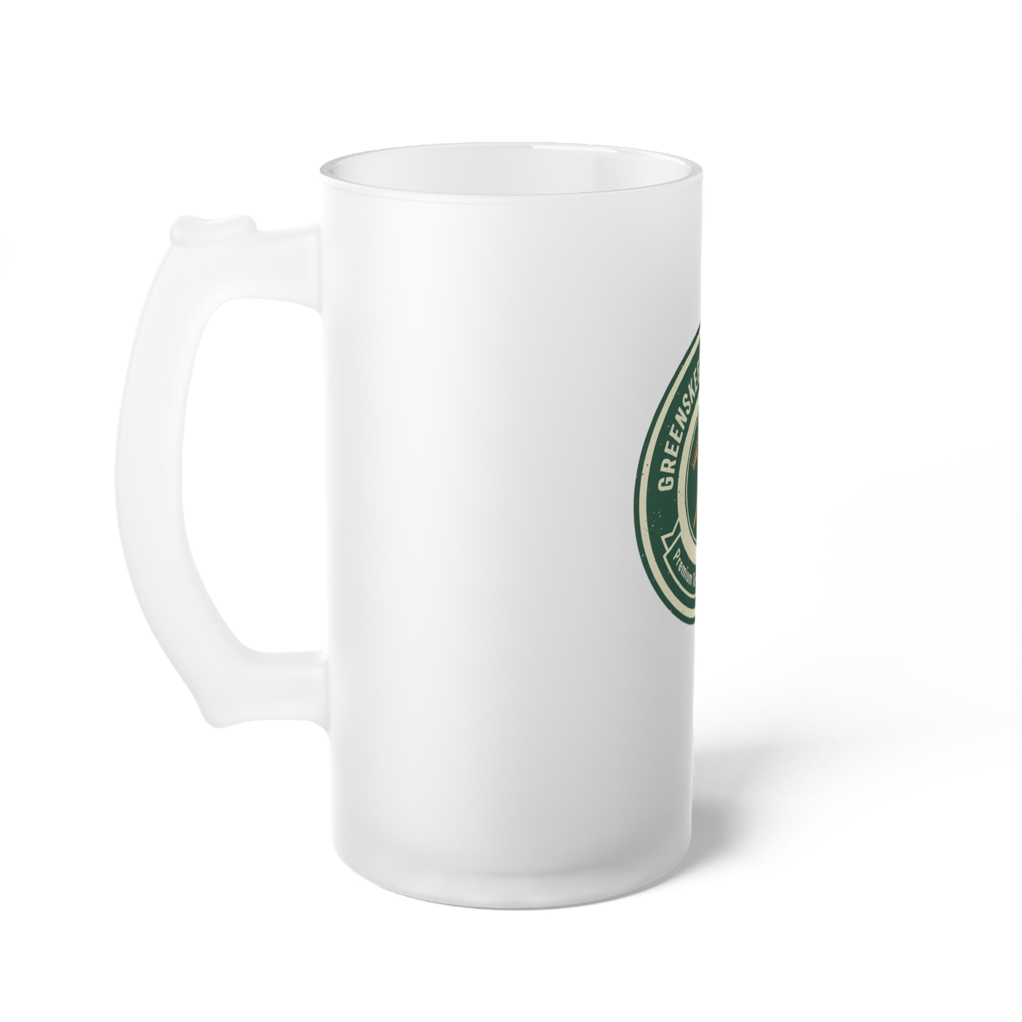 Greenskeeper Supply Co. Frosted Glass Beer Mug