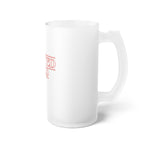 Twisted Tees Red Logo Frosted Glass Beer Mug