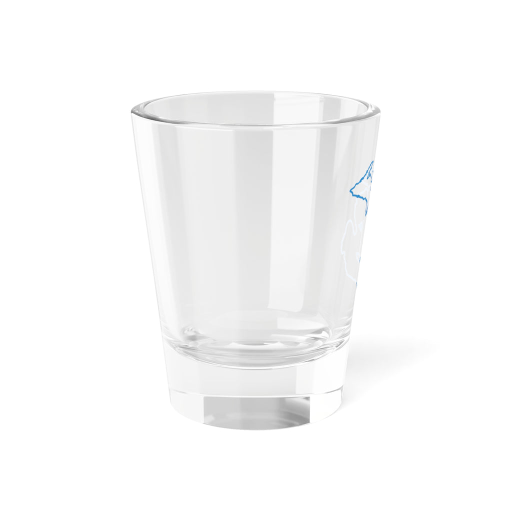Michigan Blue Silhouette Shot Glass
