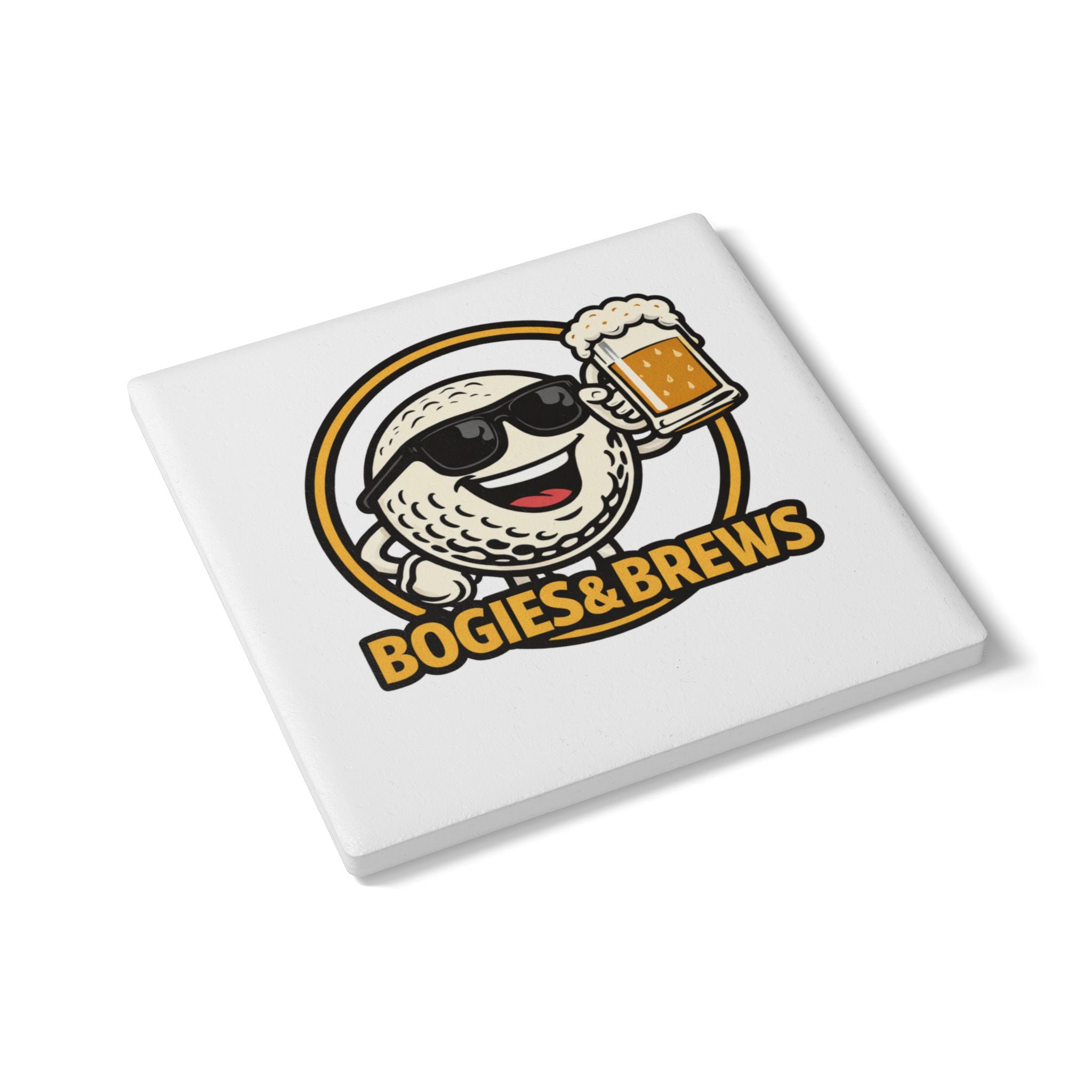 Bogies & Brews Ceramic Coaster