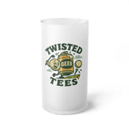 Twisted Tees Beer Can Frosted Glass Beer Mug
