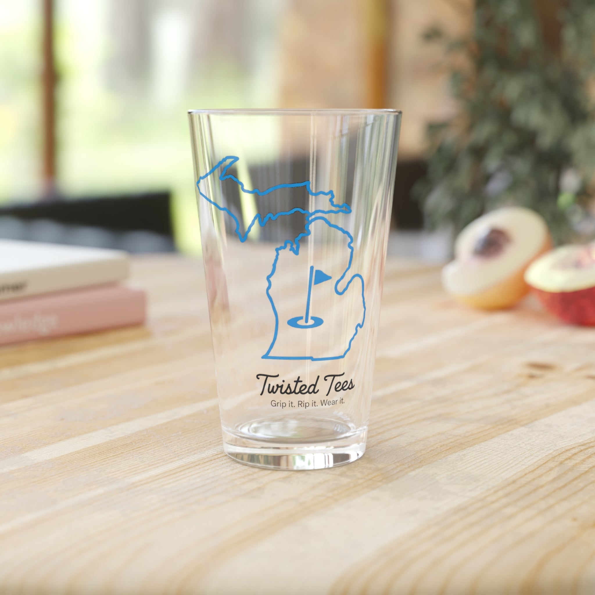 Michigan Blue Silhouette 16oz