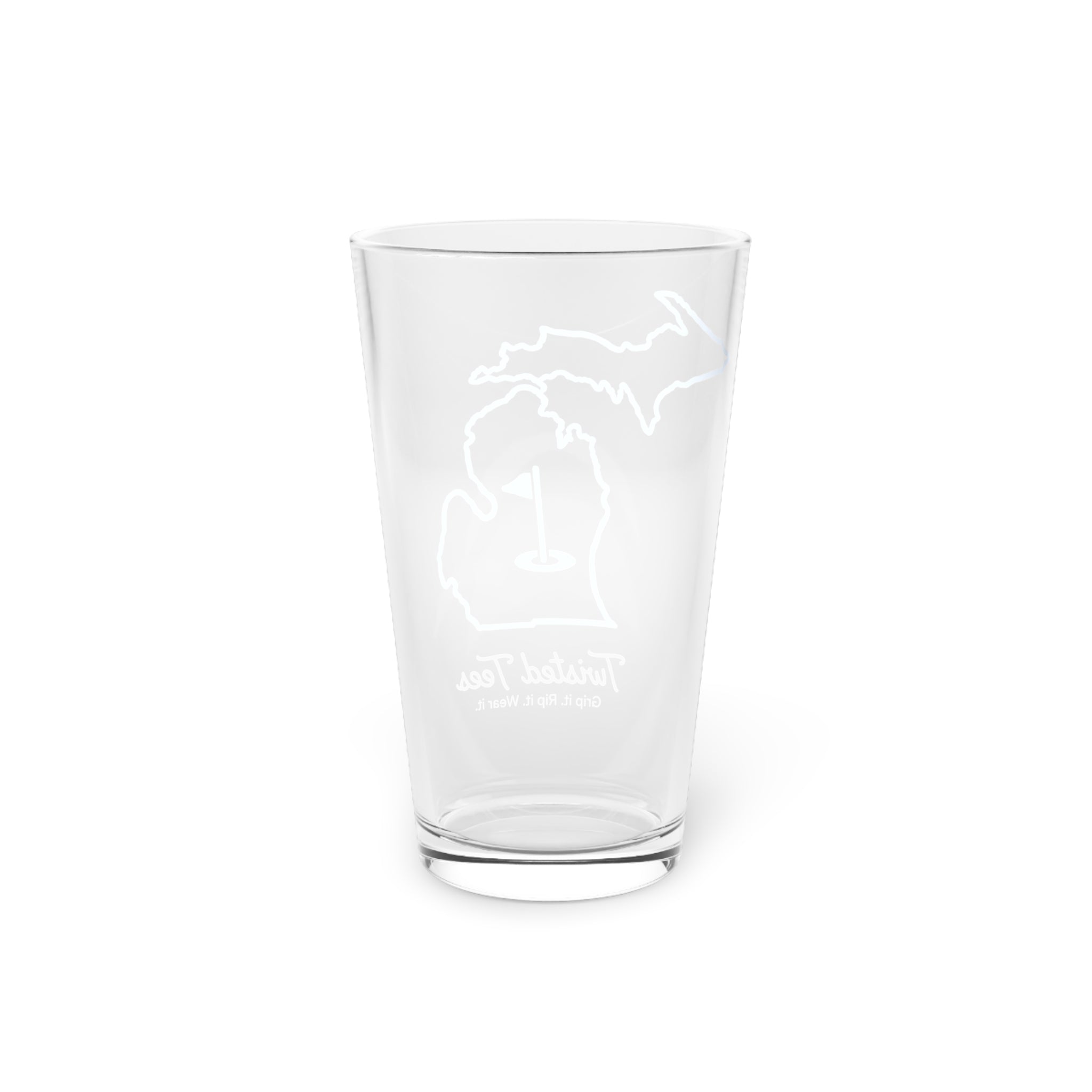 Michigan Blue Silhouette 16oz