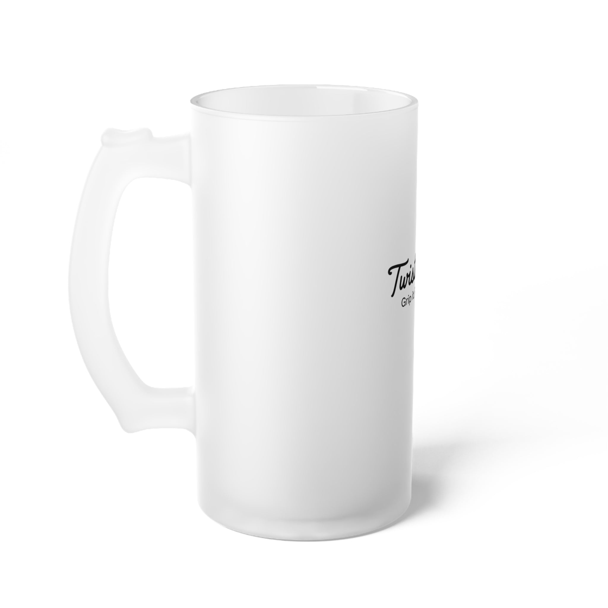 Twisted Tees Country Club Logo Frosted Glass Beer Mug