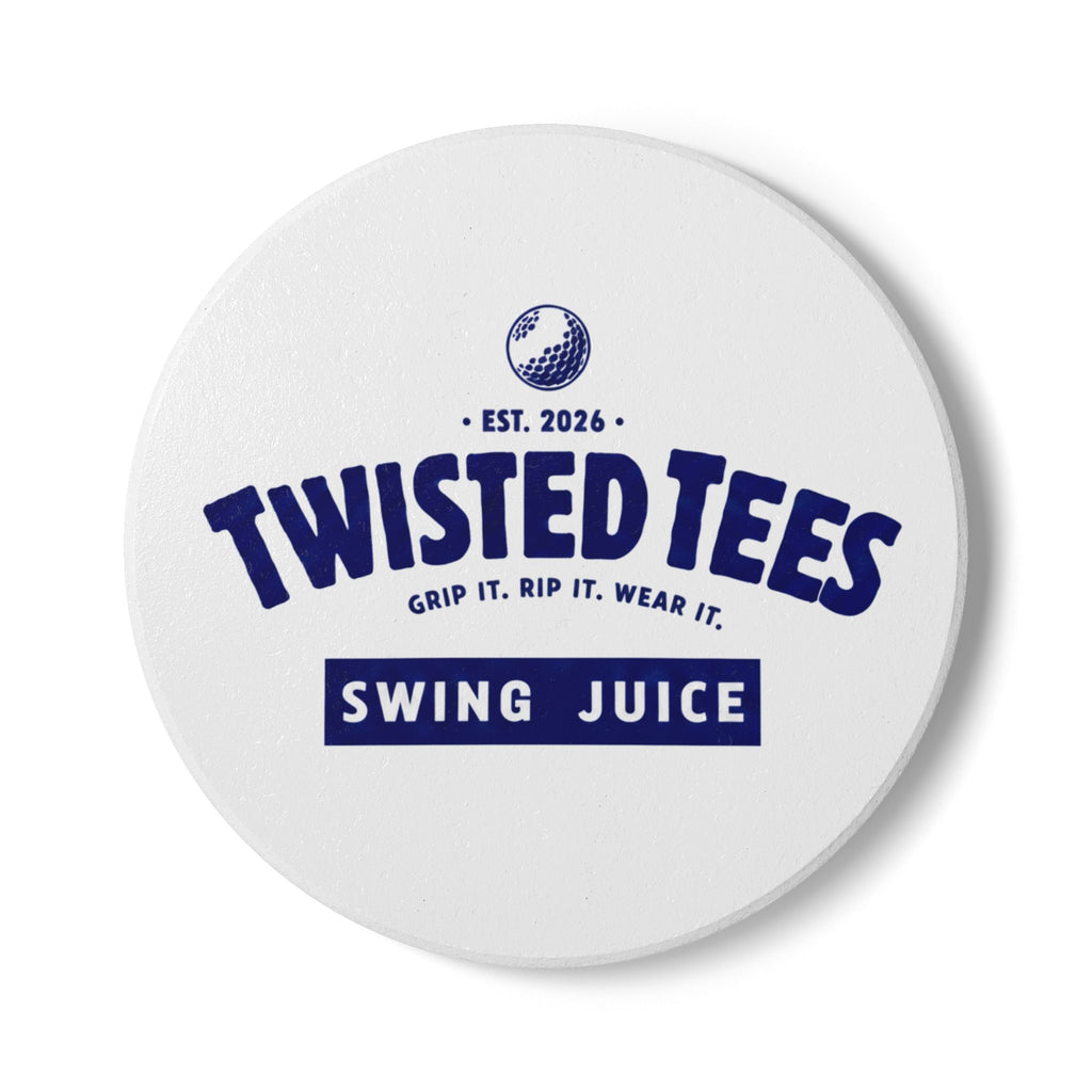 Twisted Tees Blue Logo Ceramic Coaster