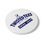 Twisted Tees Blue Logo Ceramic Coaster