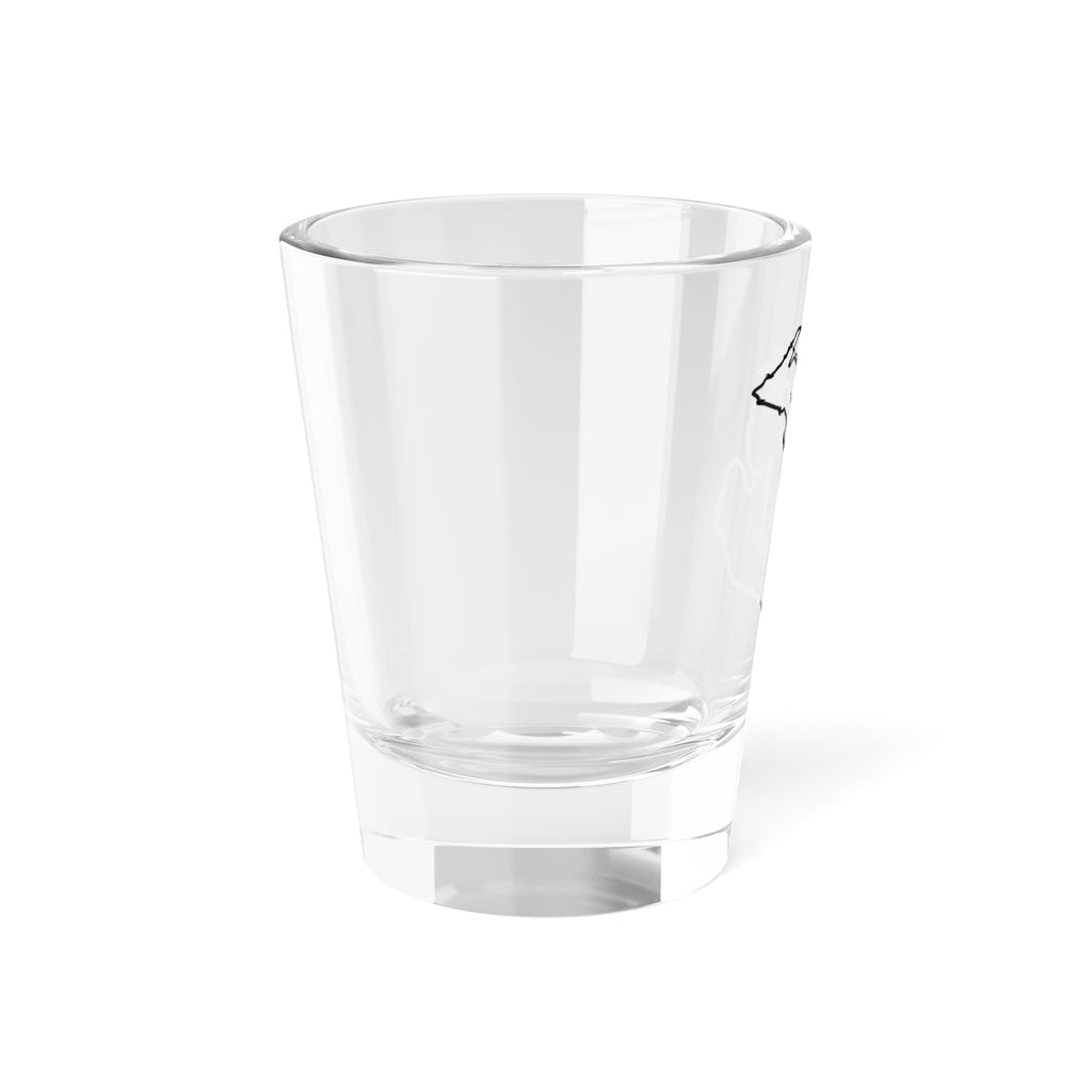 Michigan Black Silhouette Shot Glass
