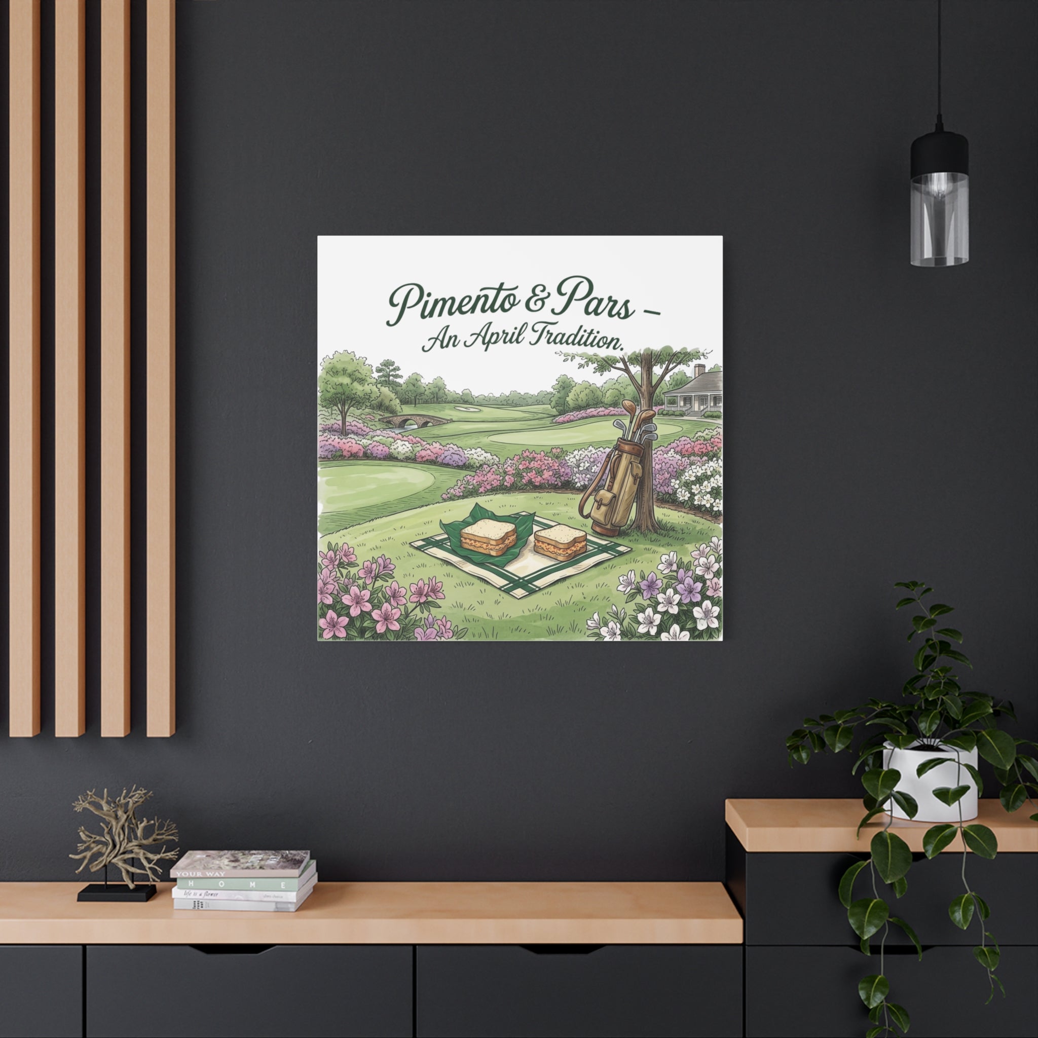 Pimento and Pars Picnic Canvas
