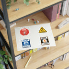 Golf Construction Die Cut Stickers