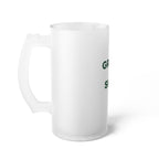 Grip it and Sip it Frosted Glass Beer Mug
