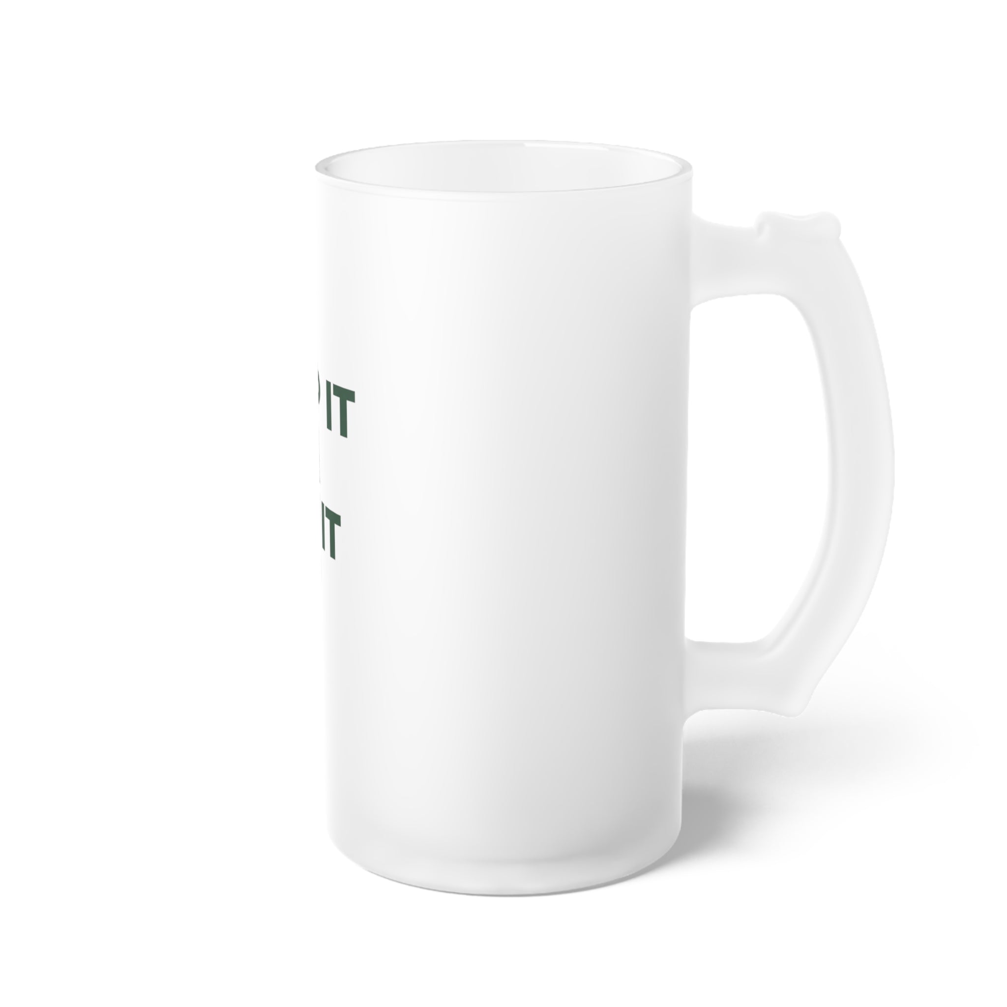 Grip it and Sip it Frosted Glass Beer Mug