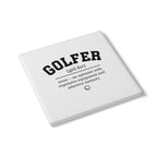 Golfer Ceramic Coaster