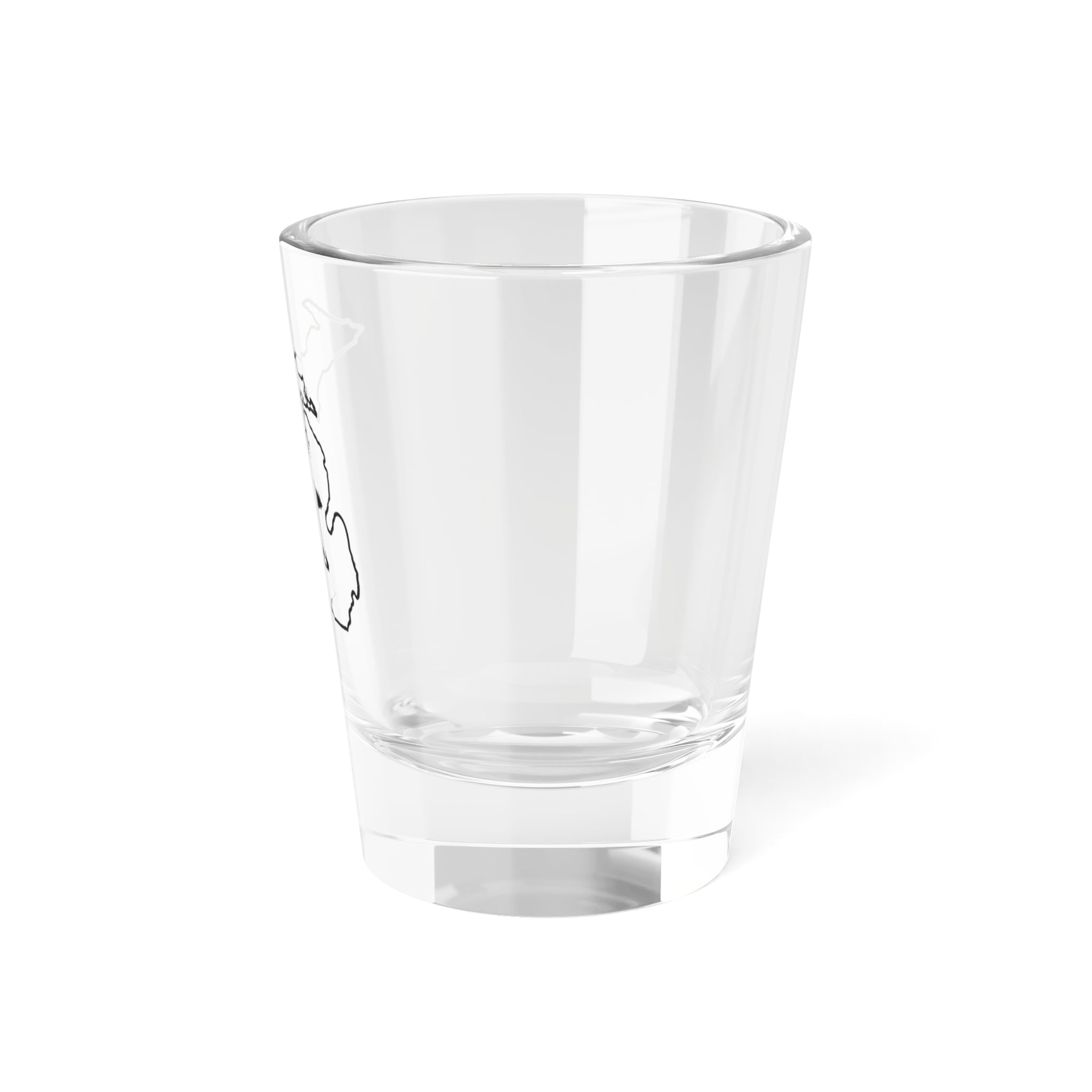 Michigan Black Silhouette Shot Glass