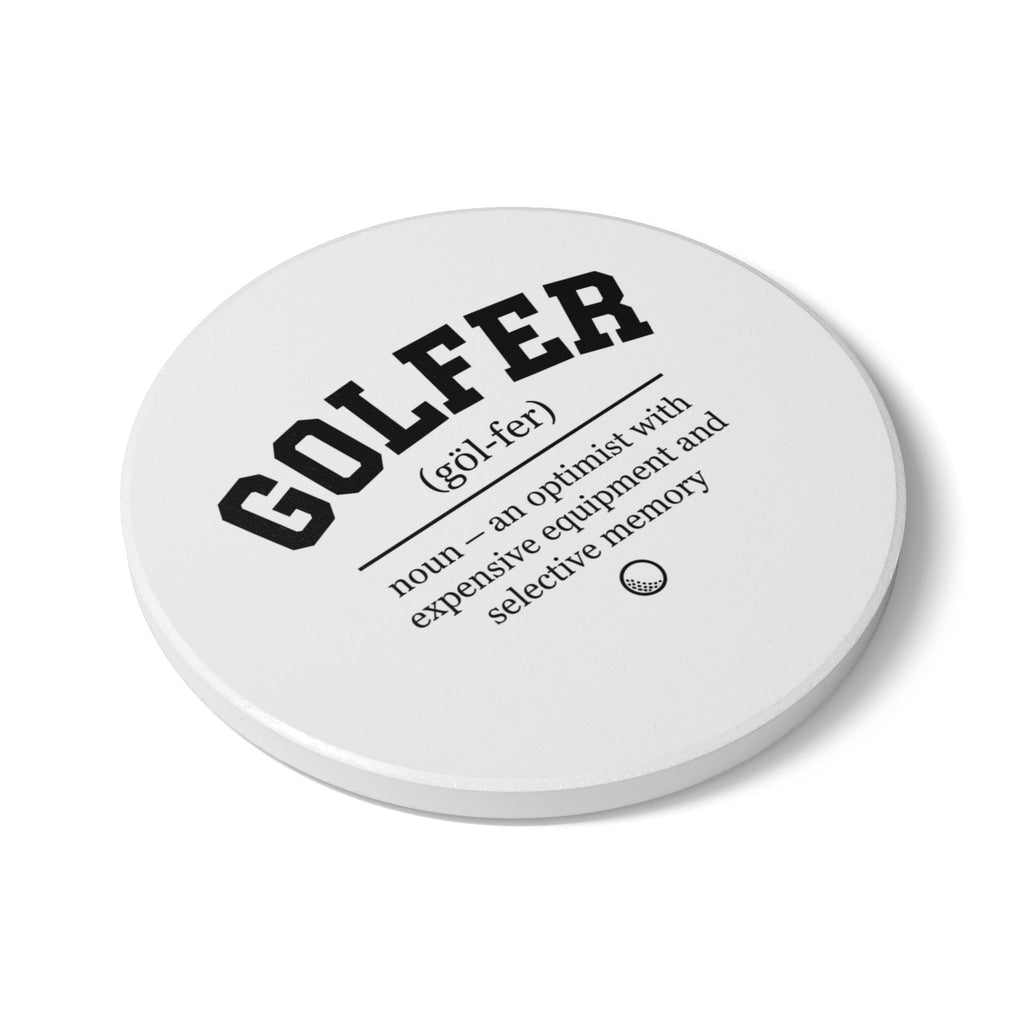 Golfer Ceramic Coaster