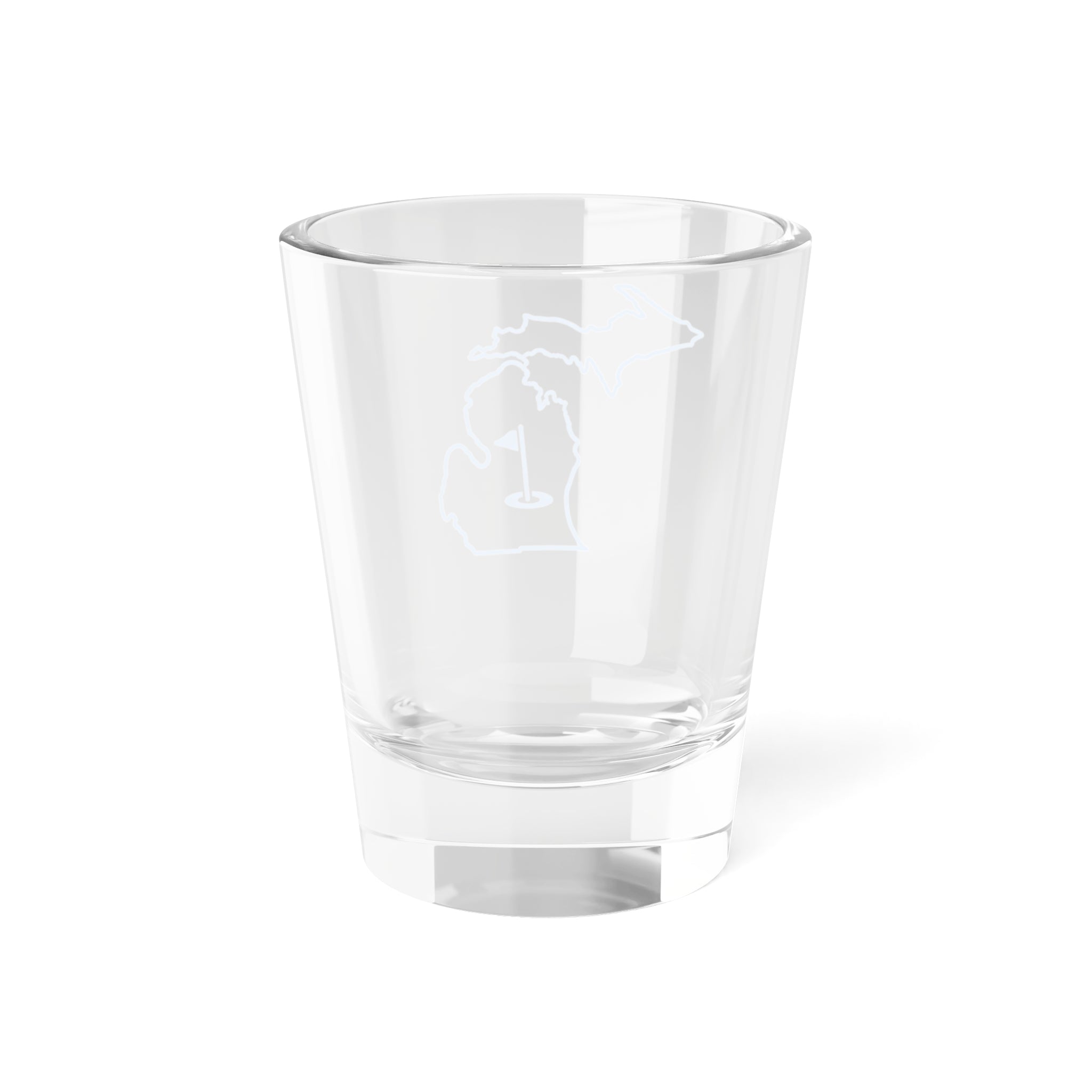 Michigan Blue Silhouette Shot Glass