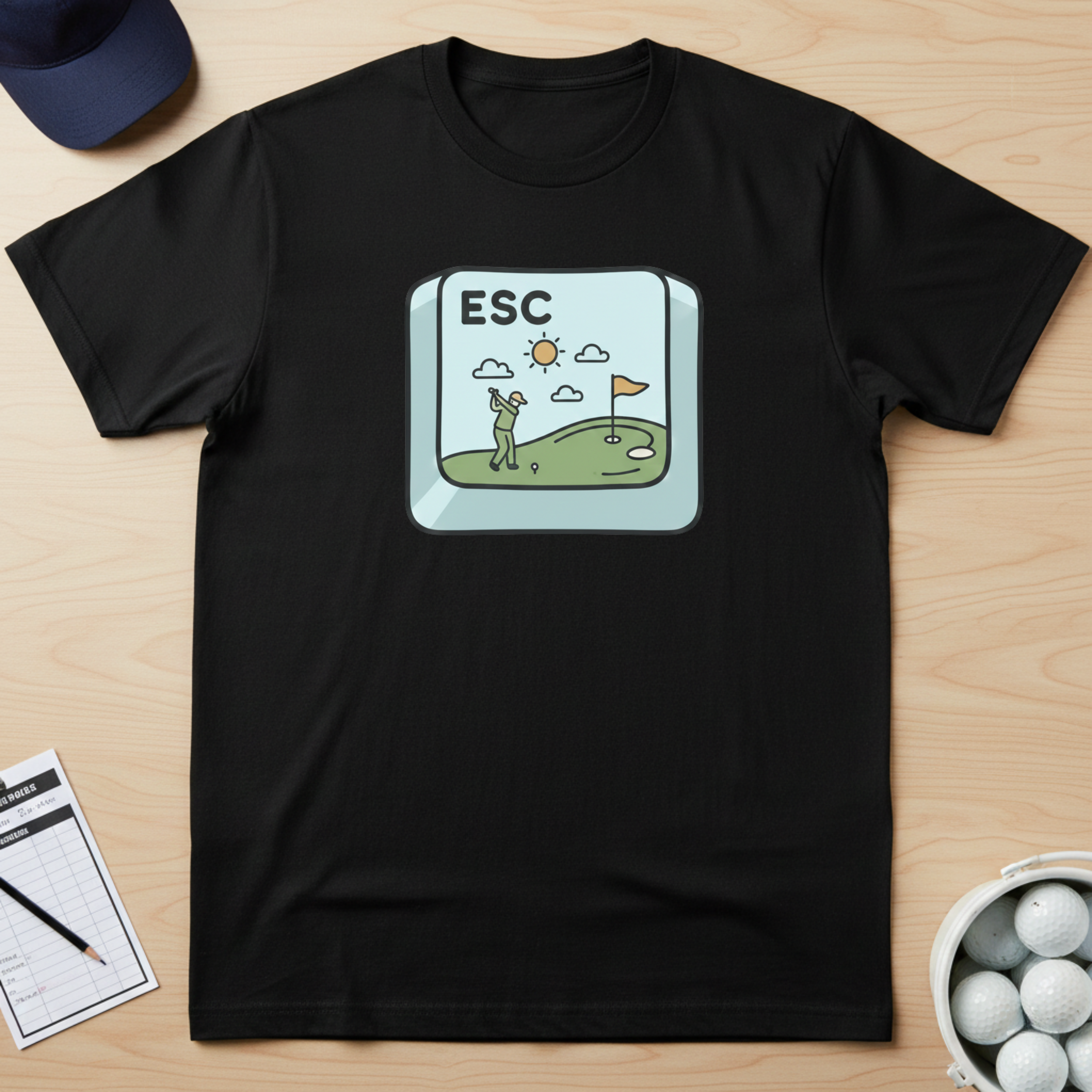 Escape Button T-shirt