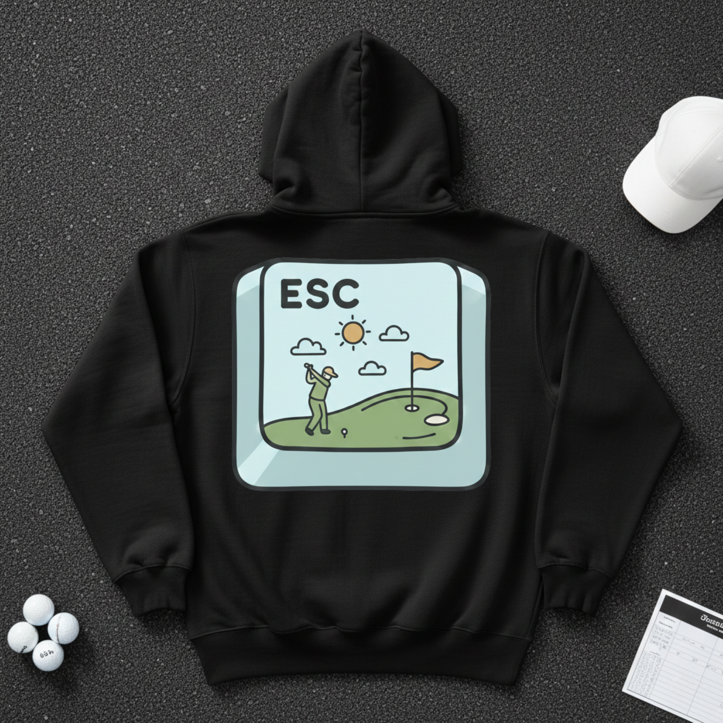 Escape Button Hoodie