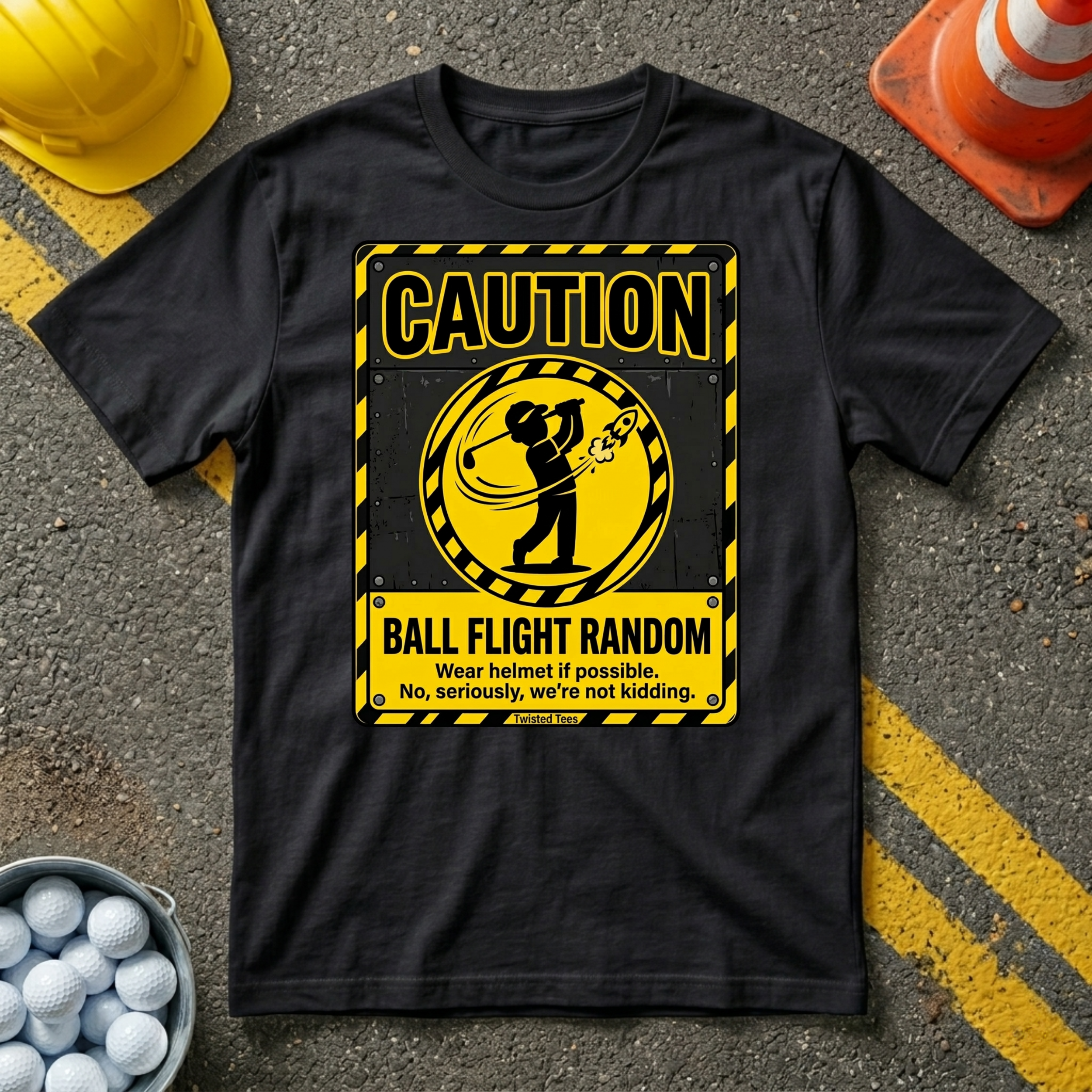 Caution Ball Flight Random T-shirt