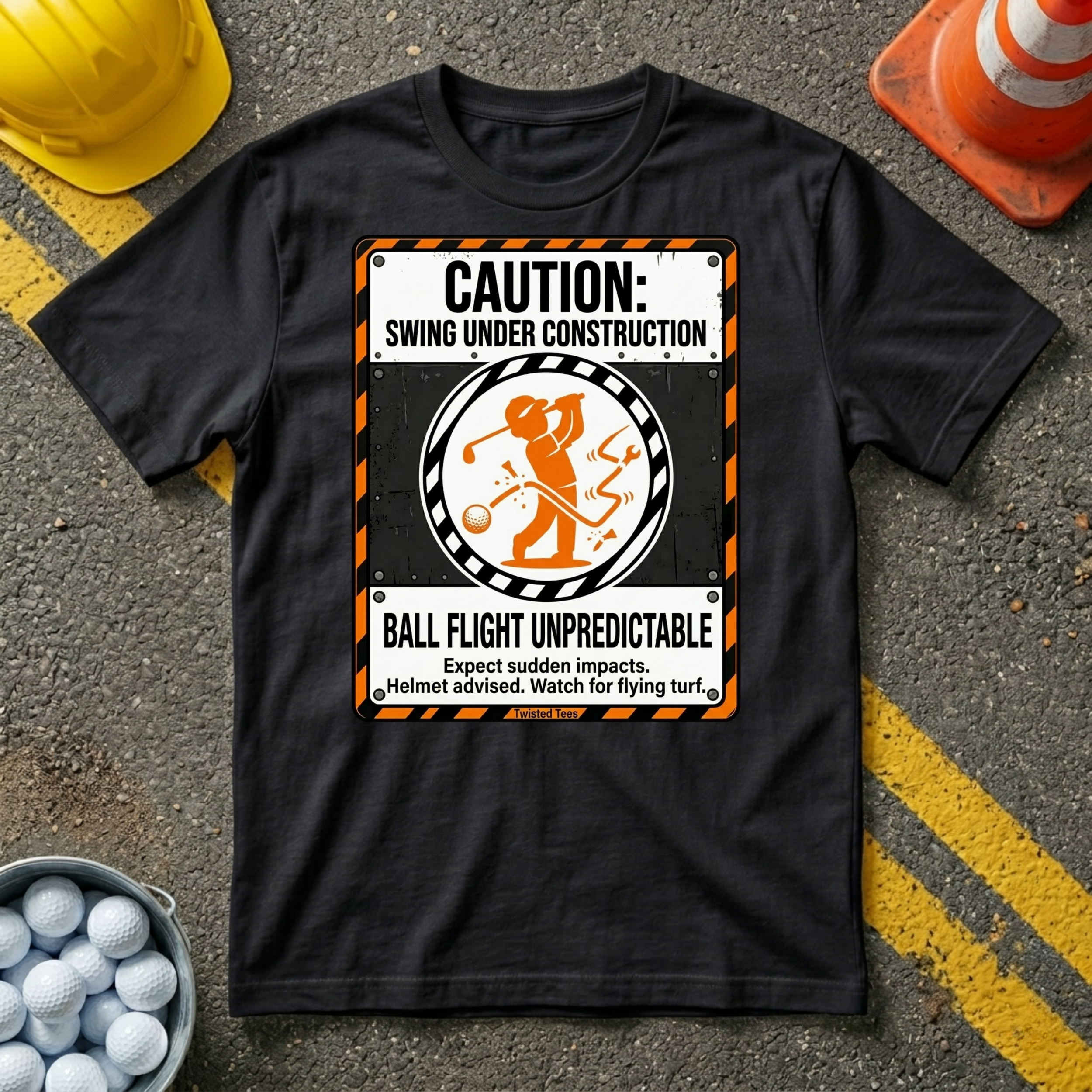 Caution Swing Under Construction T-Shirt