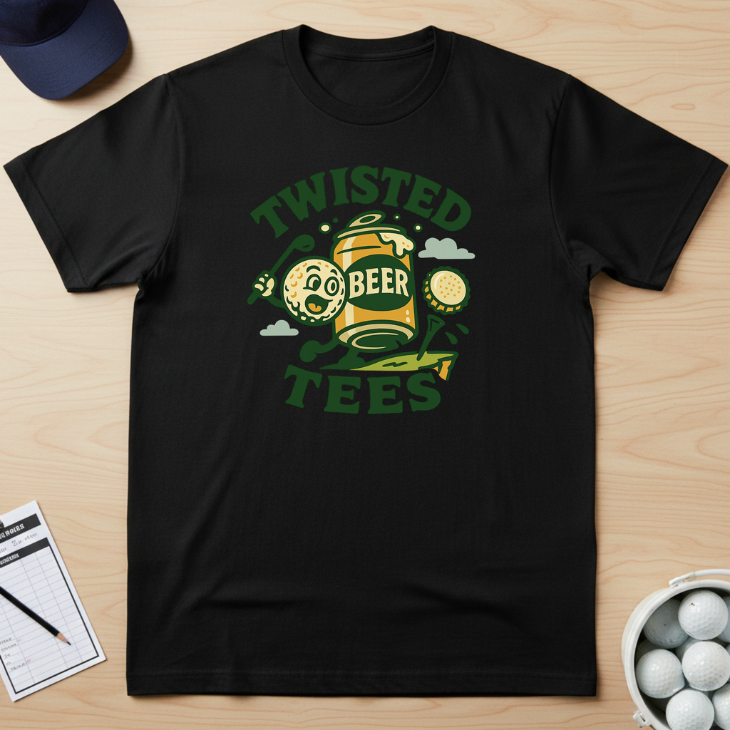 Twisted Tees Beer Logo T-shirt