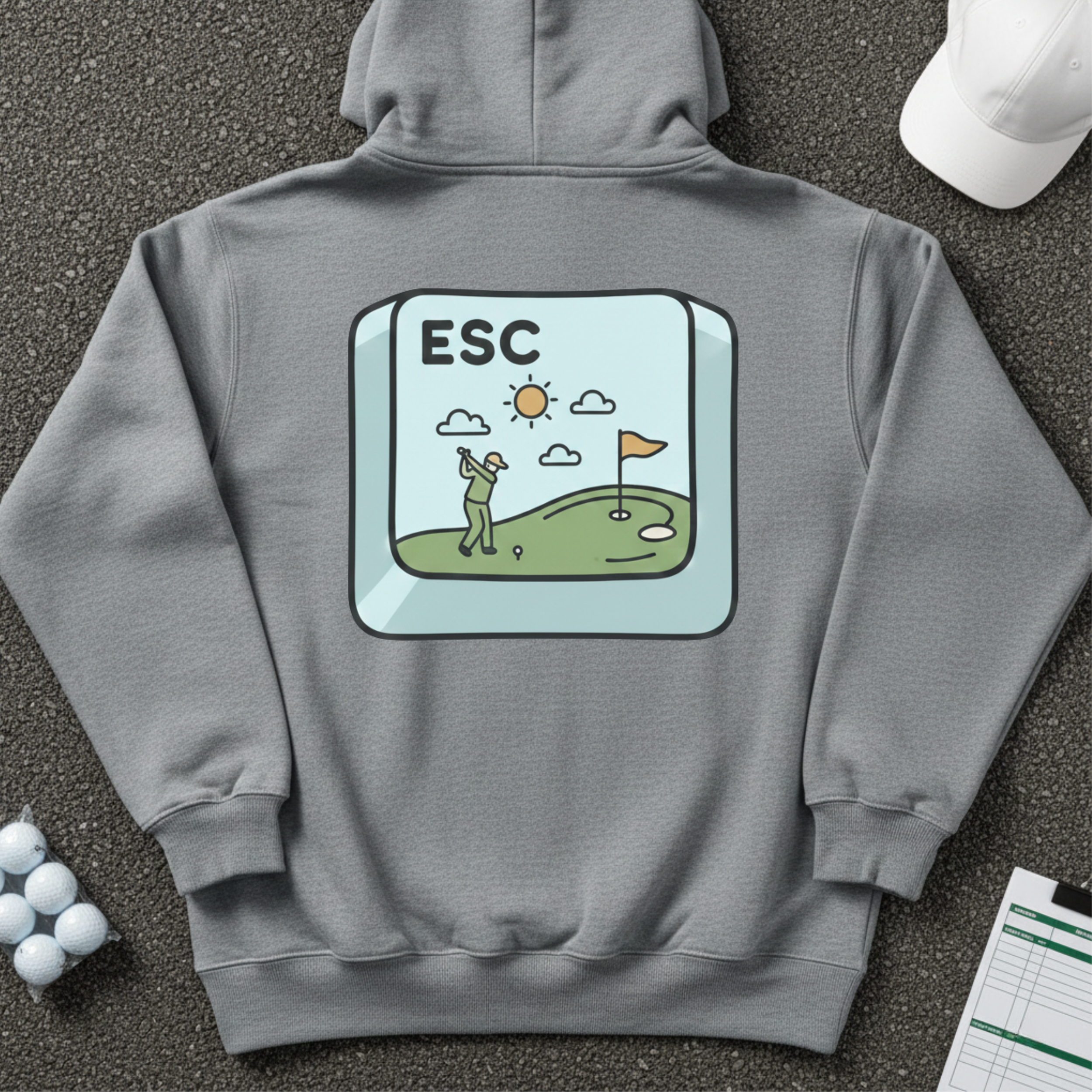 Escape Button Hoodie